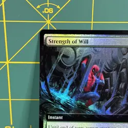 MTG Strength of Will Marvel's Spider-Man Foil Extended Art Rare - Image 3