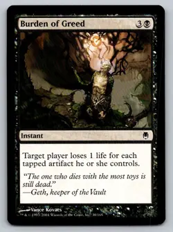 MTG Burden of Greed Regular - Image 1