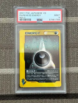 Pokemon Japanese VS Darkness Energy PSA 9 - Image 1