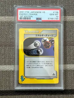 Pokemon Japanese VS Energy Charge PSA 10 - Image 1
