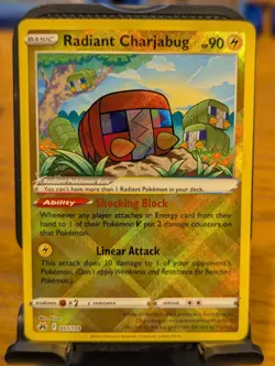 Pokemon TCG Crown Zenith Radiant Charjabug Ultra Rare Holo 051/159 - Image 1