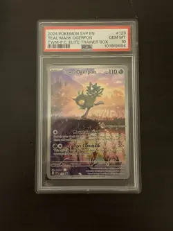 PSA 10 Teal Mask Ogerpon Pokemon Center 123 Scarlet & Violet Promo, GEM MINT - Image 3