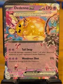 Pokemon TCG Paldea Evolved Dedenne ex Double Rare Holo 093/193 - Image 1
