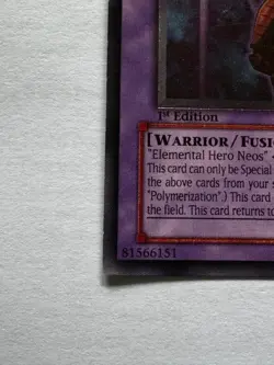 Yugioh Elemental Hero Flare Neos POTD-EN032 1st Edition Ultimate Rare Light Play - Image 4