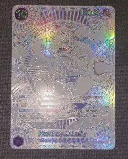 One Piece Card Game Monkey.D.Luffy OP05-119 SP SEC Silver English - Image 2