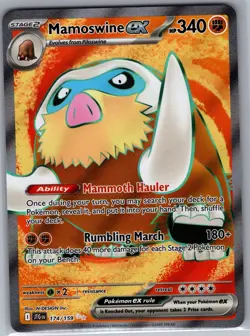 Mamoswine EX 174/159 Full Art - Journey Together - Pokemon Card - NM - Image 1