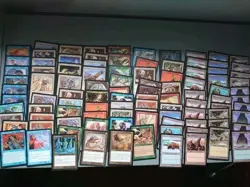 100 Tempest MTG Cards Only Lot. Old Vintage. TEm5 Cold Storage, Basic Lands - Image 1