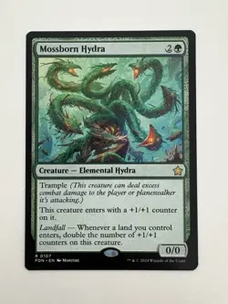 Mossborn Hydra MTG Magic the Gathering Card NM Near Mint FDN - Image 1
