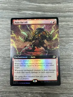 Pain for All (Extended Art FOIL) Rare #337 NM/MINT Edge of Eternities MTG - Image 1