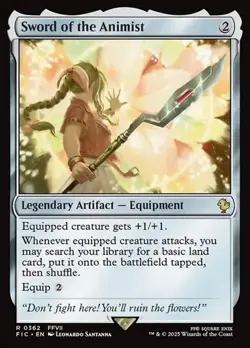 1x Sword of the Animist NM Eng MTG - Commander Final Fantasy - Image 1