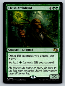 Elvish Archdruid R 0655 Regular - Foundations Jumpstart (J25) - Image 1