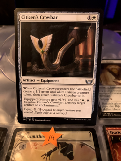 Citizen’s Crowbar (008) Streets Of New Capenna SNC MTG Magic The Gathering - Image 1