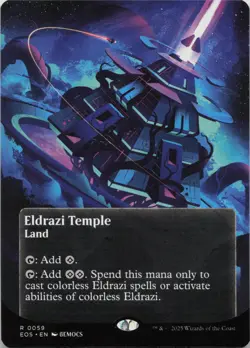 Eldrazi Temple (0059) (Borderless) R Edge of Eternities: Stellar Sights 59 LP-NM - Image 1