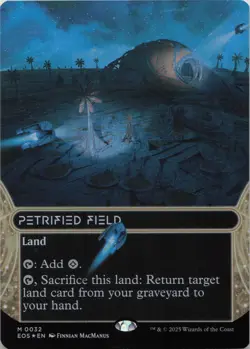 Petrified Field (0032) (Borderless) - FOIL - M Edge of Eternities: Stellar Sight - Image 1