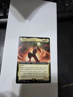 Cloud, Ex-SOLDIER - Extended Art M MTG Commander: Final Fantasy English 0168 - Image 1