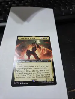 Cloud, Ex-SOLDIER - Extended Art M MTG Commander: Final Fantasy English 0168 - Image 2