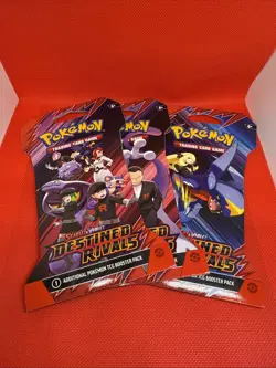 Pokemon Destined Rivals SEALED Sleeved Booster Pack - Image 1