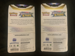 2 Pokemon Sword & Shield Brilliant Stars Checklane Packs Blister Booster- Sealed - Image 2