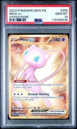 2023 Pokemon Scarlet & Violet 151 Mew ex Hyper Rare 205/165 PSA 10 - Image 1