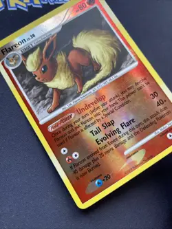 Pokemon TCG Flareon Rising Rivals 19/111 Reverse Holo Rare MP. - Image 3