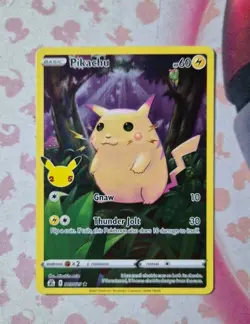 Pokemon TCG Pikachu Celebrations 005/025 Holo Full Art Rare LP - Image 1