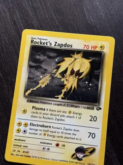 Rocket's Zapdos Holo Rare 15/132 - Pokemon Gym Challenge WOTC - Played - Image 3
