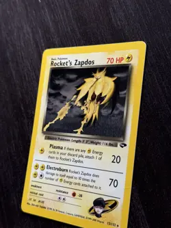 Rocket's Zapdos Holo Rare 15/132 - Pokemon Gym Challenge WOTC - Played - Image 5