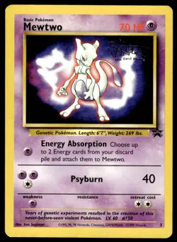 Pokemon TCG WoTC Promo #03/53 Mewtwo (Movie Promo) HP - Image 1