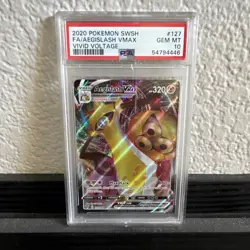 Pokemon - Aegislash VMAX 127/185 Full Art - Vivid Voltage - PSA 10 Gem Mint - Image 1