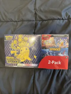 Pokemon Surging Sparks ETB Costco 2-pack Bundle Brand New Sealed - Image 1