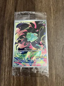 Pokemon Sealed Bulbasaur 133/132 Pokemon TCG Mega Evolution Stamped Promo SEALED - Image 1