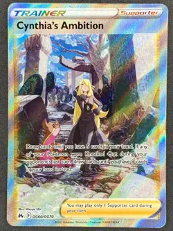 Pokemon Cynthia's Ambition GG60/GG70 CRZ Crown Zenith Galarian Gallery NM - Image 1
