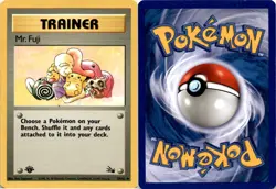 1999 Pokemon, Fossil, #58/62 Mr. Fuji, 1st Edition, Uncommon - Image 1