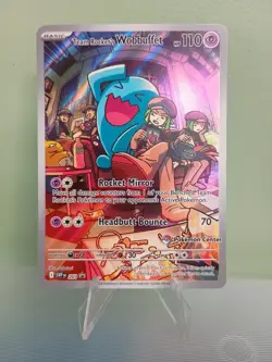 Pokemon Centre Team Rocket's Wobbuffet SVP203 Destined Rivals Stamped Promo - Image 1