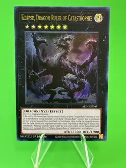 Yu-Gi-Oh Alliance Insight Eclipse, Dragon Ruler Of Catastrophes UR ALIN-EN048 NM - Image 1