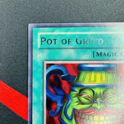 Yu-Gi-Oh! Pot of Greed LOB-119 1st Edition Rare Asian English LP EX - Image 2