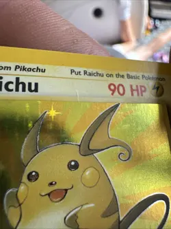 Pokemon TCG Raichu Holo Rare Card 14/62 Fossil 1999 WOTC 1st Edition - Image 4