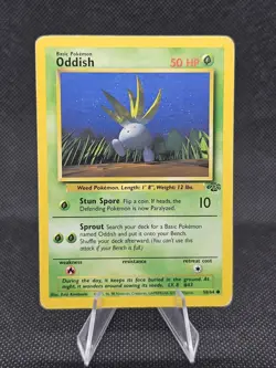 Oddish 58/64 Jungle Unlimited WOTC Pokemon Card Moderately Played - Image 1