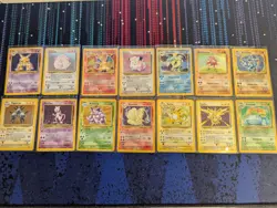 LP/MP (Unlimited) NEAR COMPLETE Pokemon BASE Set 93-Card Lot (9 miss read desc) - Image 1