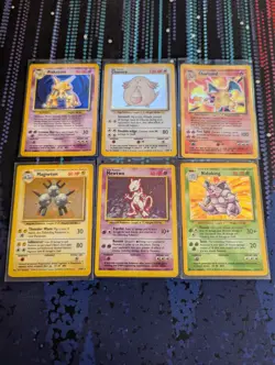 LP/MP (Unlimited) NEAR COMPLETE Pokemon BASE Set 93-Card Lot (9 miss read desc) - Image 3