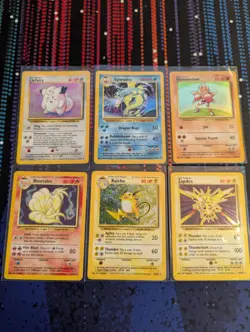 LP/MP (Unlimited) NEAR COMPLETE Pokemon BASE Set 93-Card Lot (9 miss read desc) - Image 5