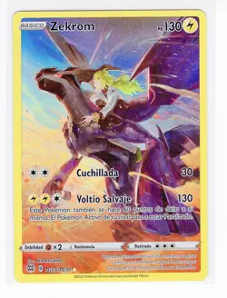 ~ESP~ SPANISH Zekrom TG05 Brilliant Stars Pokemon Card (LB3) - Image 1