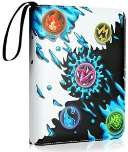 Card Binder 9 Pocket, Trading Card Binder Holder Fits 900 Cards Black 9 Pocket - Image 4