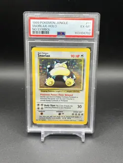 Snorlax 11/64 - Jungle - No Symbol - Holo - Pokemon Card - PSA 6 EX-MT - Image 1