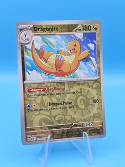Pokemon TCG Dragonite Reverse Holo NM 149/165 Scarlet & Violet 151 Pokemon Card - Image 1