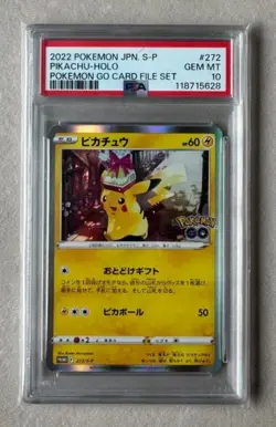 NEW PSA-10 Pokemon Card PIKACHU Holo #272/S-P Pokemon Go Japanese Promo Japan - Image 1