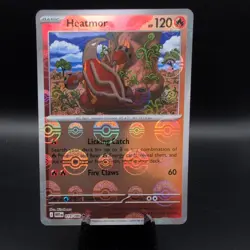 Heatmor - Poke Ball - #19 Holo Pokemon Sv11W: White Flare Card - Image 1