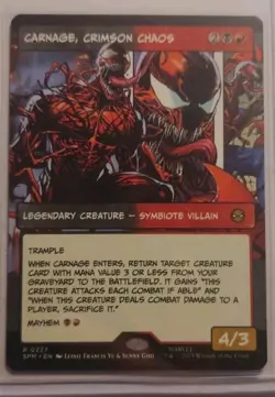 MTG Marvel's Spider-Man Carnage, Crimson Chaos (Borderless) (R) Regular NM 0227 - Image 1