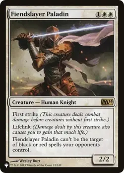 Fiendslayer Paladin - Medium Play MTG The List - Image 1