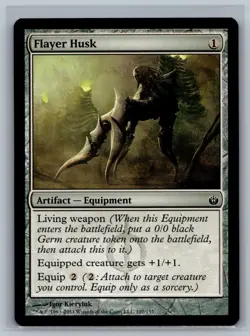 Magic MTG Mirrodin Besieged 4x Flayer Husk #107/155 TCG CCG Playset - Image 1